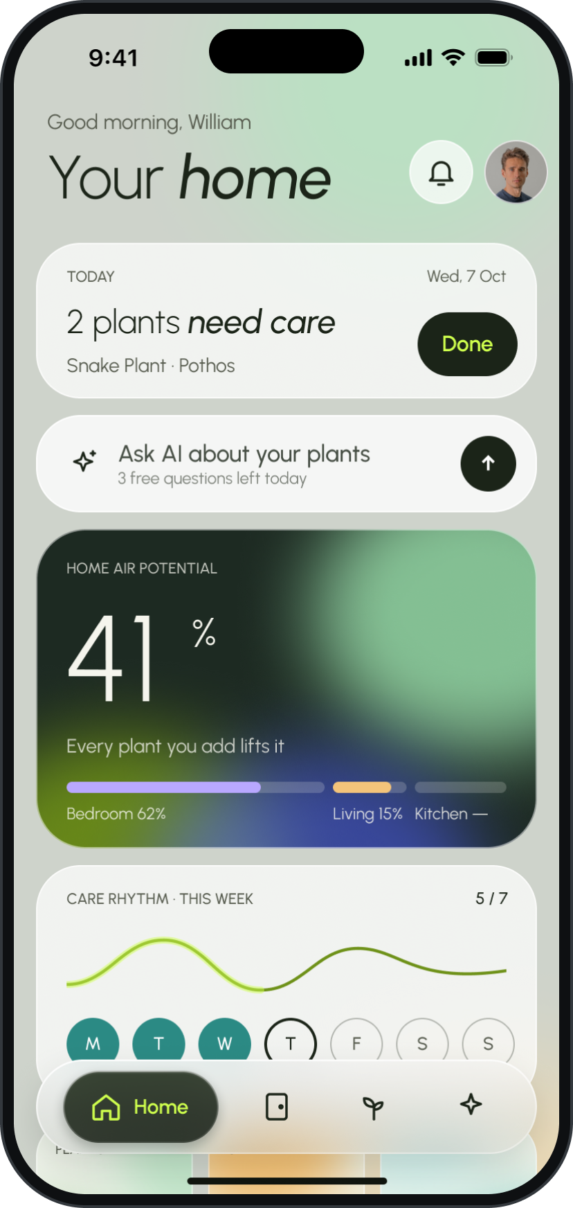 Florro app: home